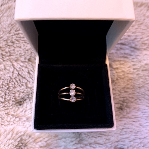 Triple Gem Gold Ringš